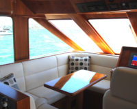 66' Pilothouse Cockpit Lounge